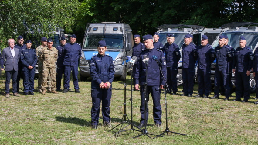 Szef policji na granicy z Białorusią: policjanci są tu, by odpierać nasilające się ataki
