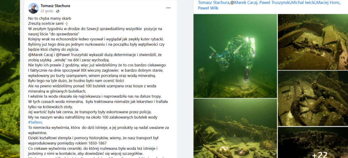 Niezwykłe odkrycie na Bałtyku. Polscy nurkowie znaleźli wrak pełen skarbów