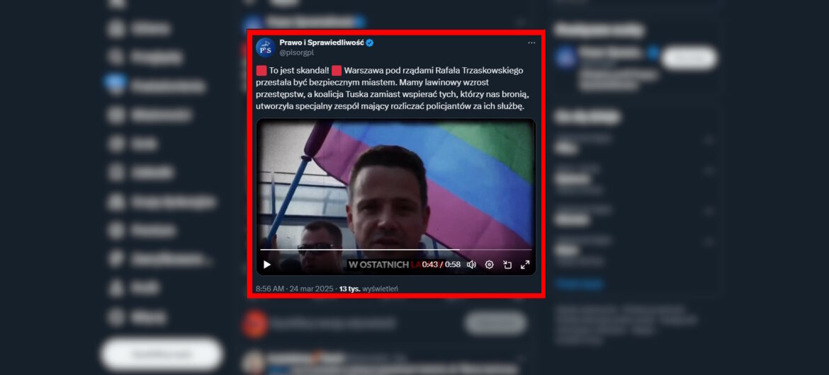 Mocny spot PiS: “Wracają czasy lat 90.: strach, chaos i bezsilność państwa”